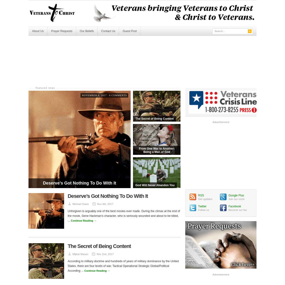 A complete backup of veteranstochrist.org