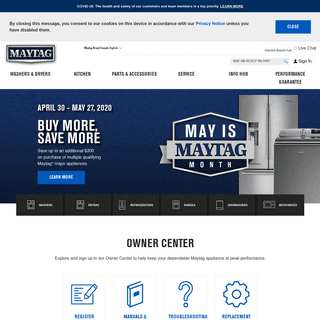 A complete backup of maytag.ca