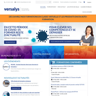 A complete backup of versalys.com