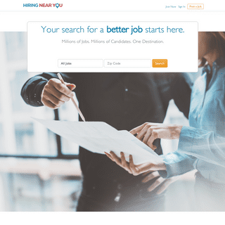 HIRINGNEARYOU.COM - Your search for a better job starts here.