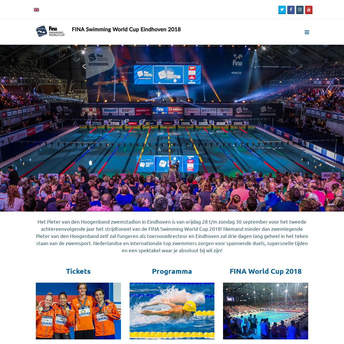 FINA Swimming World Cup Eindhoven - 28-30 september 2018
