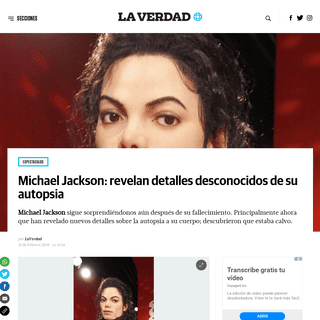 A complete backup of laverdadnoticias.com/espectaculos/Michael-Jackson-revelan-detalles-desconocidos-de-su-autopsia-20200221-011