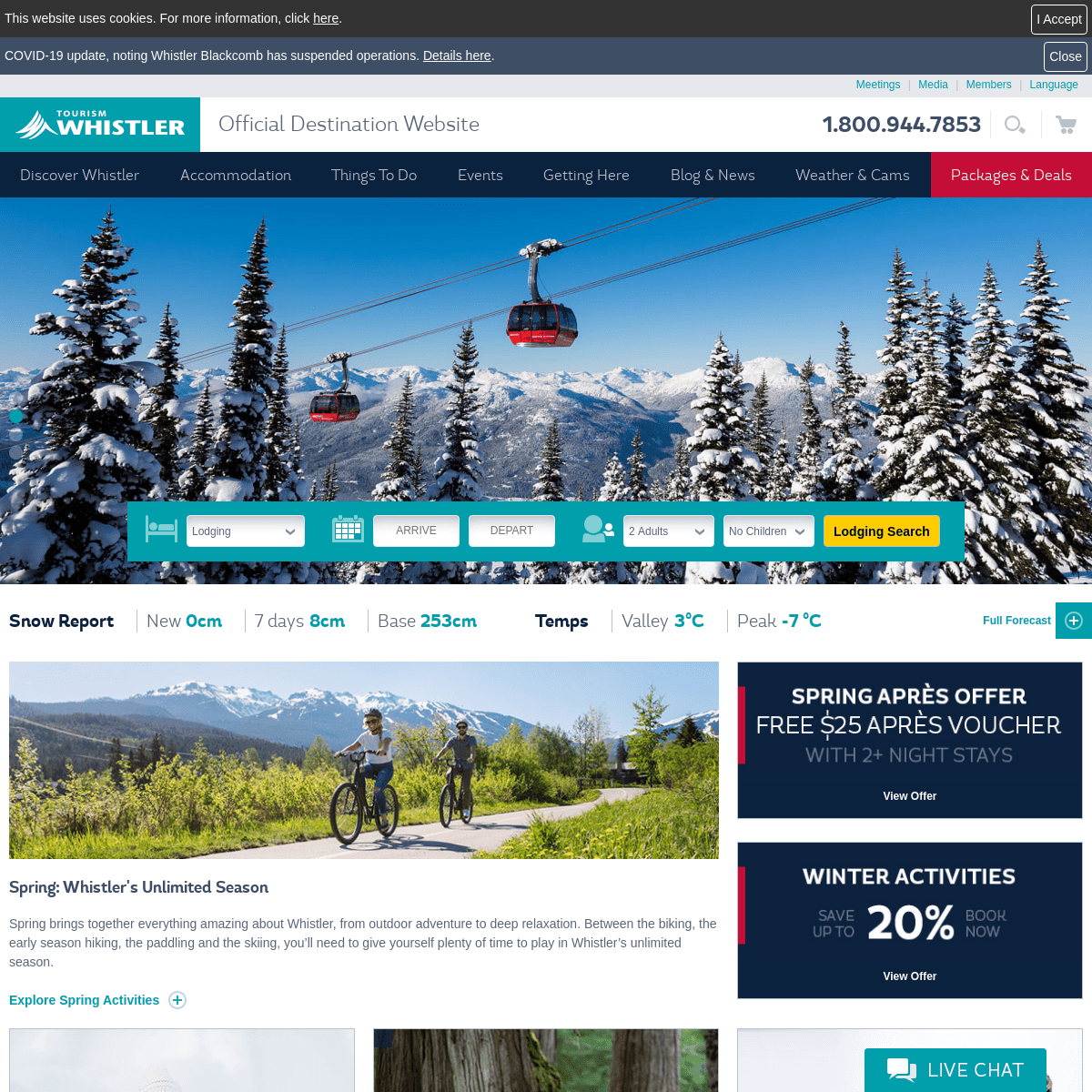 A complete backup of whistler.com