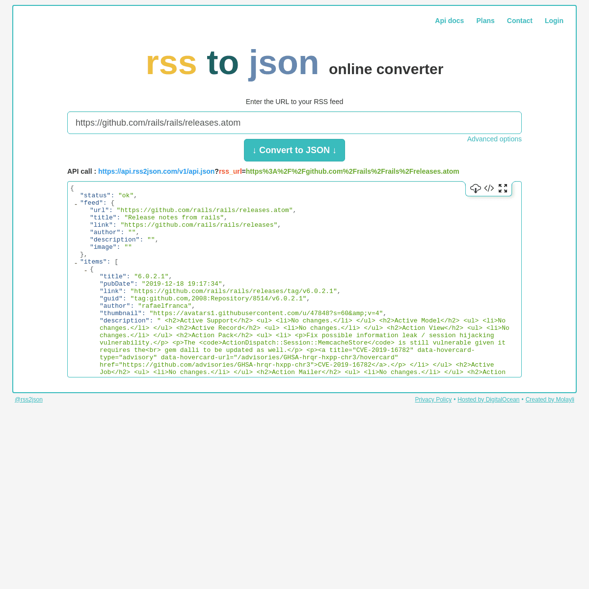 A complete backup of rss2json.com