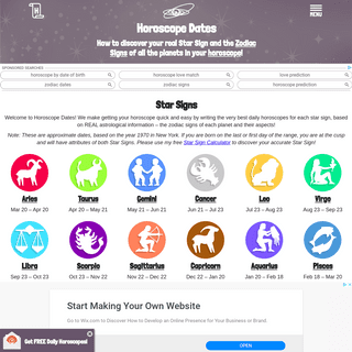 A complete backup of horoscopedates.com