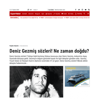 A complete backup of www.superhaber.tv/deniz-gezmis-sozleri-deniz-gezmis-dogum-gunu-tarihi-ne-zaman-dogdu-deniz-gezmis-mezari-ha