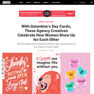 A complete backup of www.adweek.com/agencies/with-galentines-day-cards-these-agency-creatives-celebrate-how-women-show-up-for-ea