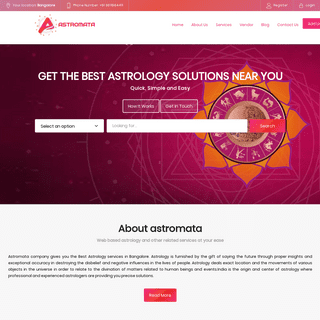 Vedic Astrology Services In Bangalore - Astromata Astrology Service