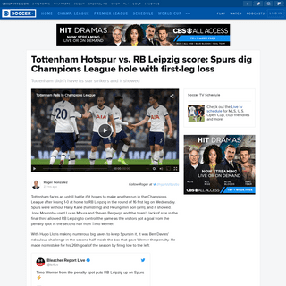 A complete backup of www.cbssports.com/soccer/news/tottenham-hotspur-vs-rb-leipzig-score-spurs-dig-champions-league-hole-with-fi