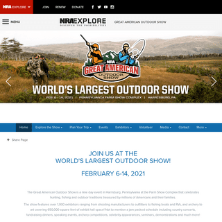 A complete backup of greatamericanoutdoorshow.org