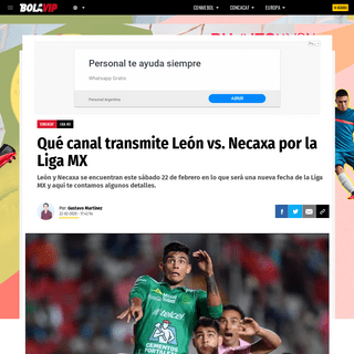 QuÃ© canal transmite LeÃ³n vs. Necaxa por la Liga MX - Bolavip