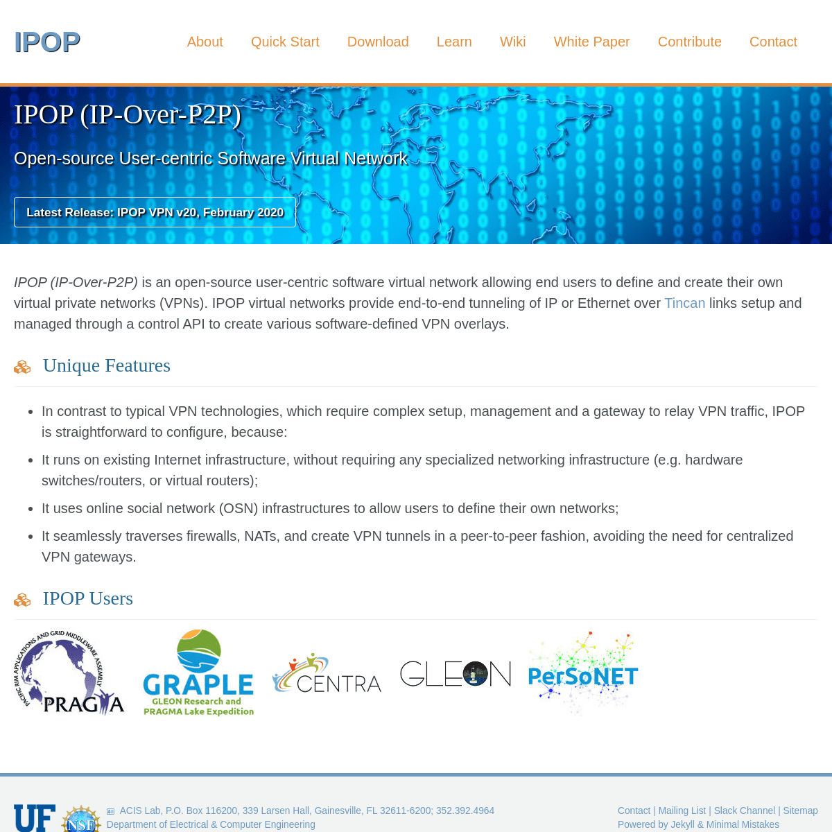 A complete backup of ipop-project.org