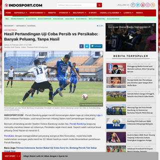A complete backup of www.indosport.com/sepakbola/20200221/hasil-pertandingan-uji-coba-persib-vs-persikabo