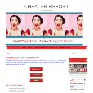 A complete backup of cheaterreport.com