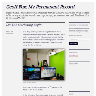 A complete backup of geofffox.com