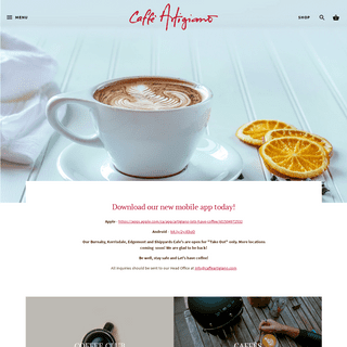 CaffÃ¨ Artigiano - Vancouver Coffee - Retail & Wholesale