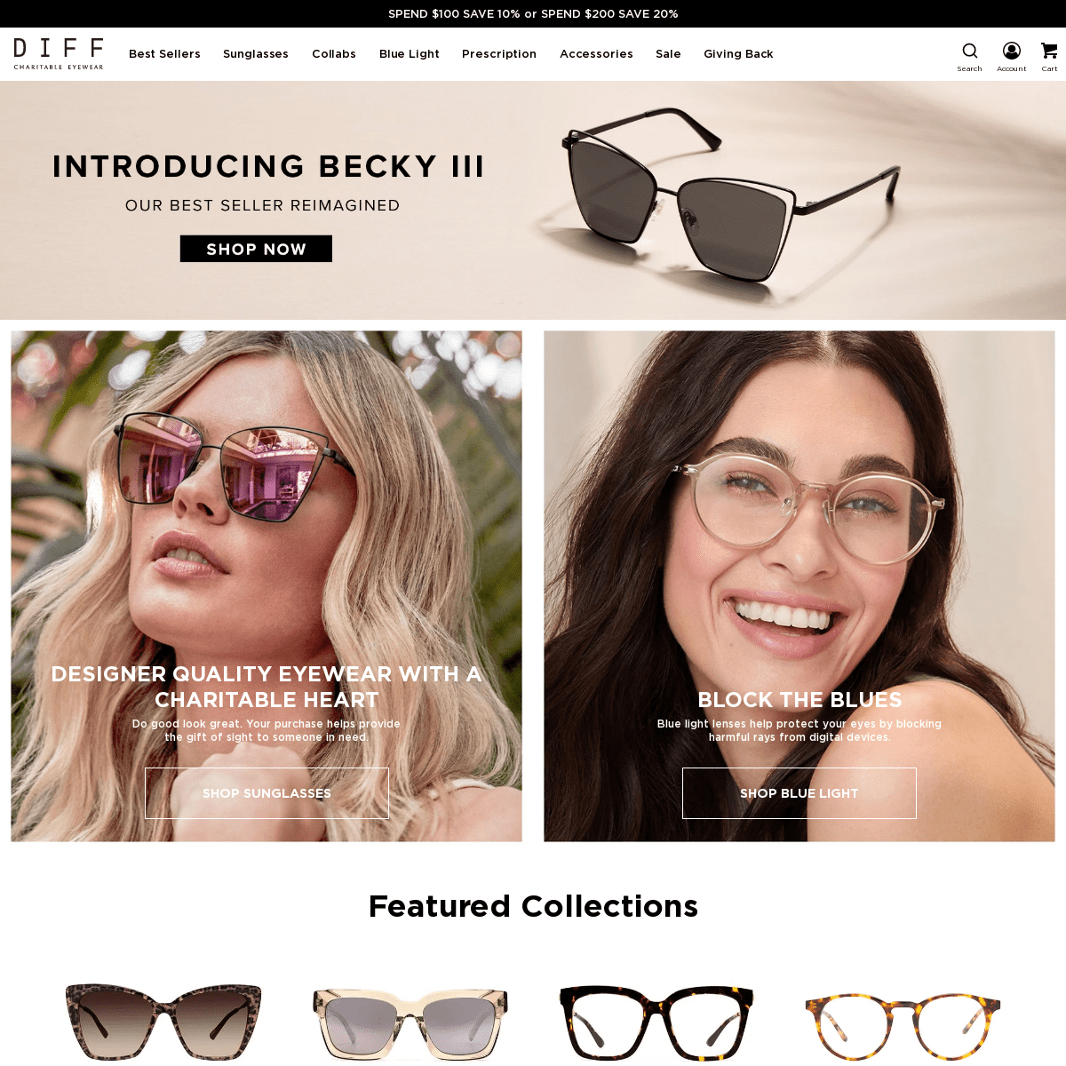 DIFF Eyewear - Charitable Designer Sunglasses That Give Back