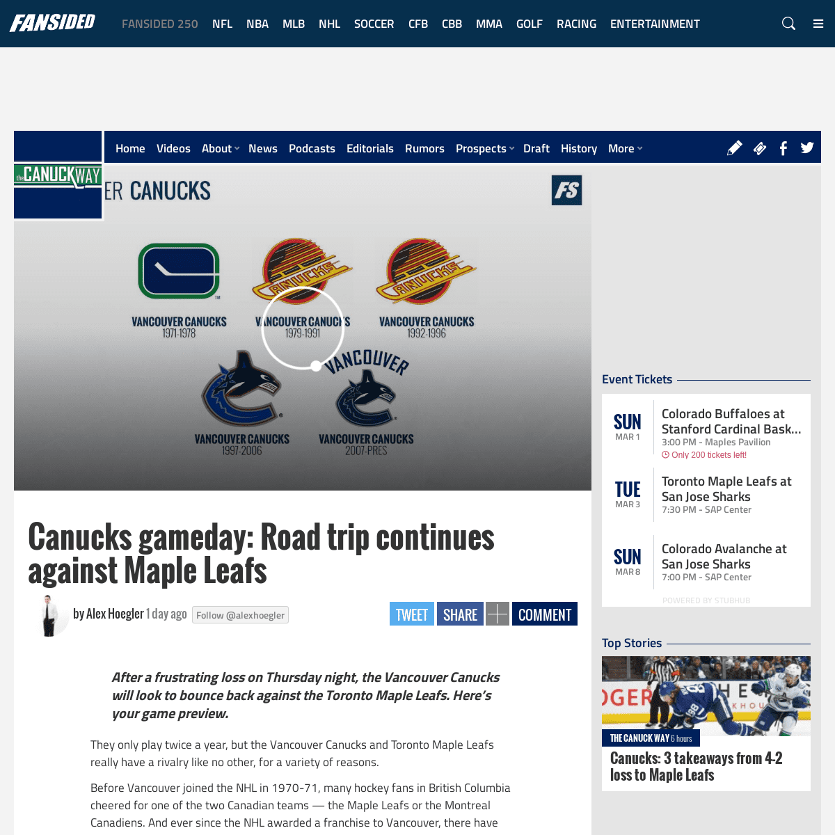 A complete backup of thecanuckway.com/2020/02/29/canucks-gameday-road-trip-continues-maple-leafs/