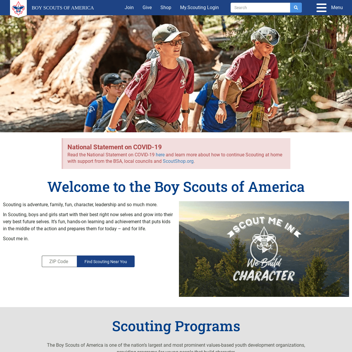 A complete backup of scouting.org