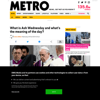 A complete backup of metro.co.uk/2020/02/26/ash-wednesday-meaning-day-12301710/