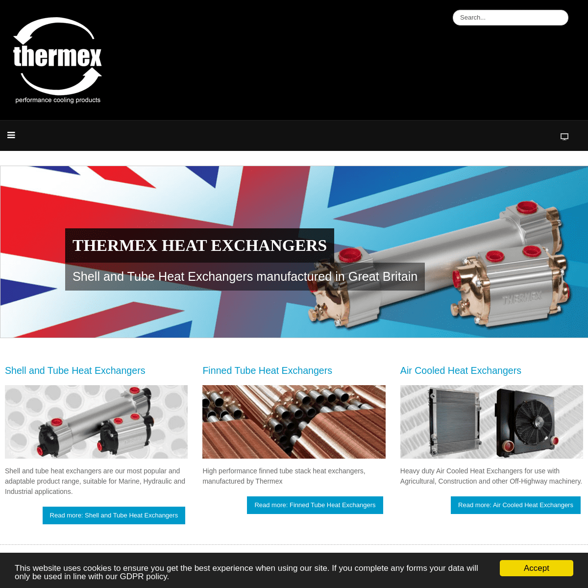 Thermex Heat Exchangers and Oil Coolers, UK Manufacturers