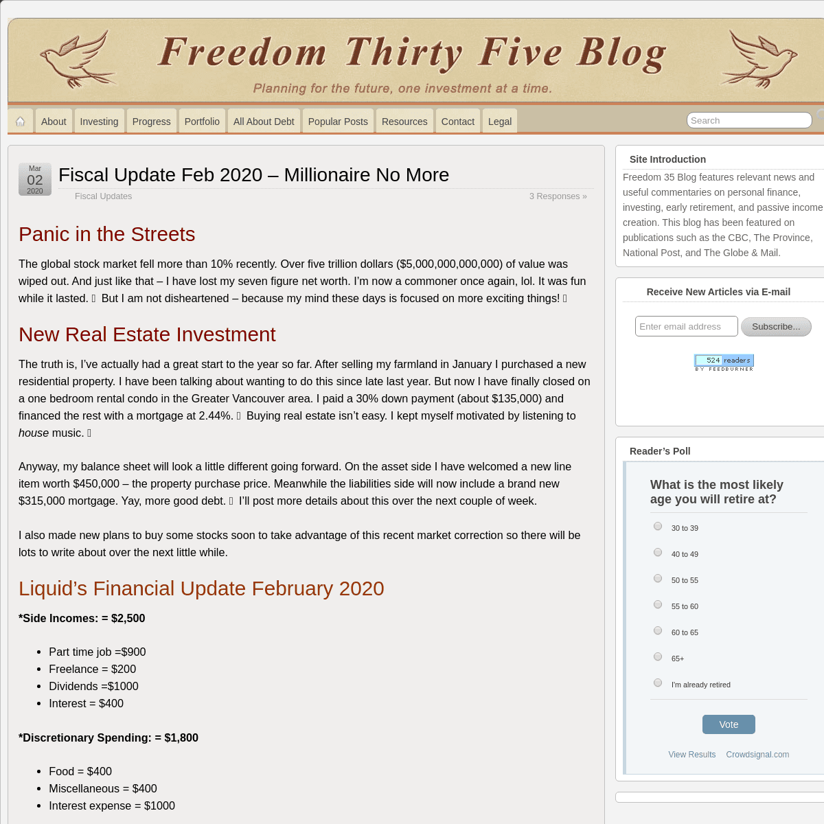 A complete backup of freedomthirtyfiveblog.com