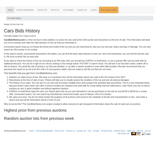 A complete backup of carsbidshistory.com