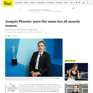 A complete backup of www.vox.com/the-goods/2020/2/9/21128544/joaquin-phoenix-same-tux-2020-awards-season