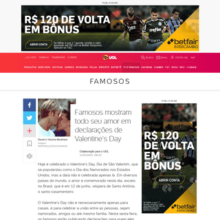 A complete backup of tvefamosos.uol.com.br/noticias/redacao/2020/02/14/famosos-celebram-o-valentines-day.htm
