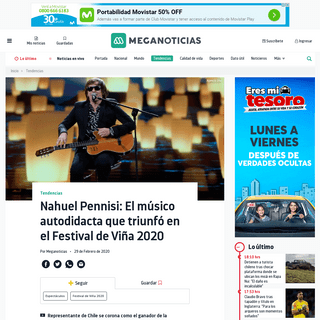 A complete backup of www.meganoticias.cl/tendencias/293213-nahuel-pennisi-festival-de-vina-2020-ganador-competencia-folclorica.h