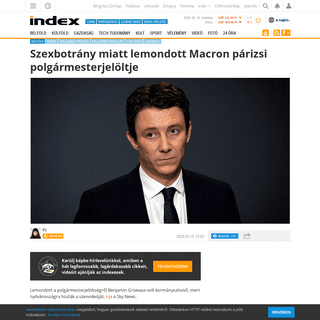 Index - KÃ¼lfÃ¶ld - SzexbotrÃ¡ny miatt lemondott Macron pÃ¡rizsi polgÃ¡rmesterjelÃ¶ltje