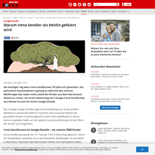 Irena Sendler im Google Doodle- Warum sie als Heldin gefeiert wird - FOCUS Online