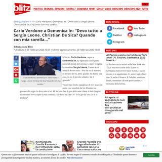 A complete backup of www.blitzquotidiano.it/tv/carlo-verdone-domenica-in-3152875/