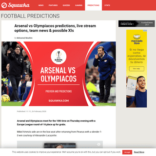 A complete backup of www.squawka.com/en/arsenal-olympiacos-predictions-team-news-live-stream-europa-league/