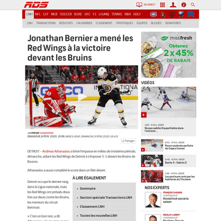 A complete backup of www.rds.ca/hockey/lnh/lnh-jonathan-bernier-a-mene-les-red-wings-a-la-victoire-devant-les-bruins-1.7214417