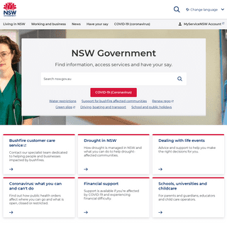 A complete backup of nsw.gov.au
