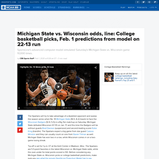 A complete backup of www.cbssports.com/college-basketball/news/michigan-state-vs-wisconsin-odds-line-college-basketball-picks-fe