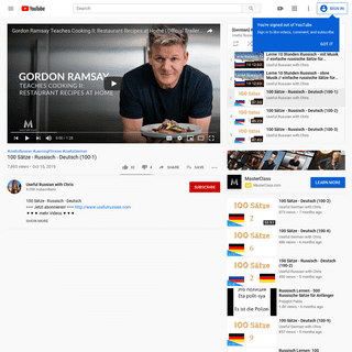 100 SÃ¤tze - Russisch - Deutsch (100-1) - YouTube