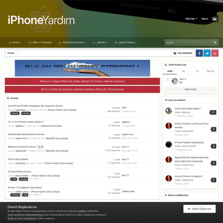 iPhoneYardim - TÃ¼rkiye'nin en bÃ¼yÃ¼k Apple cihazlarÄ± iÃ§in bilgi paylaÅŸÄ±m platformudur..