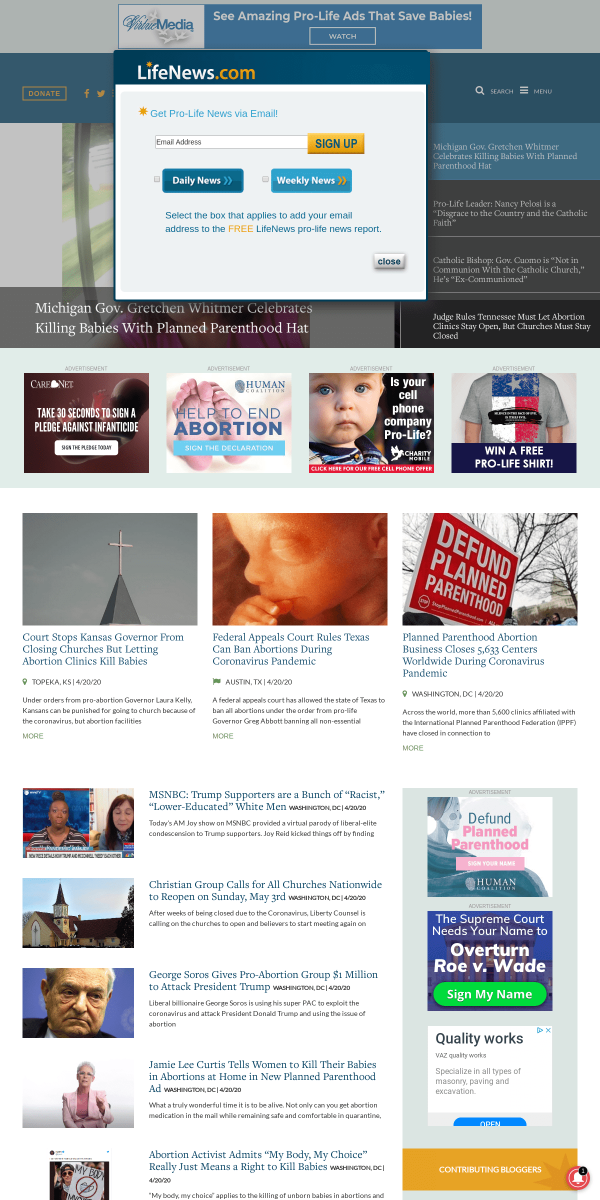 A complete backup of lifenews.com