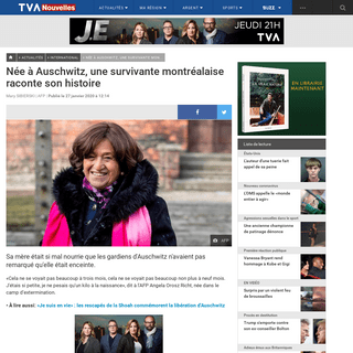 A complete backup of www.tvanouvelles.ca/2020/01/27/nee-a-auschwitz-une-survivante-montrealaise-raconte-son-histoire