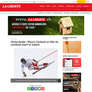 A complete backup of www.laliberte.ch/news-agence/detail/hinterstoder-mauro-caviezel-en-tete-du-combine-avant-le-slalom/555848