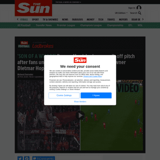 A complete backup of www.thesun.co.uk/sport/football/11070086/bayern-munich-walk-off-unveil-banner-hoffenheims-owner/