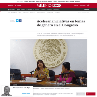 Jalisco- AprobarÃ¡n 15 iniciativas para el dÃ­a de la mujer