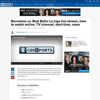 A complete backup of www.cbssports.com/soccer/news/barcelona-vs-real-betis-la-liga-pick-prediction-tv-channel-live-stream-watch-