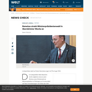 A complete backup of www.welt.de/newsticker/news1/article205736581/Parteien-Ramelow-strebt-Ministerpraesidentenwahl-in-uebernaec