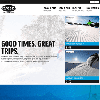 Backside Tours - Ski Travel Packages - Individual & Group Trips