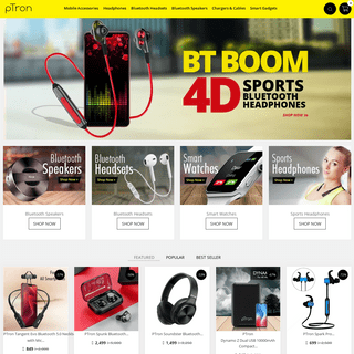 PTron India Official Site - Wired & Bluetooth Headphones, Speakers