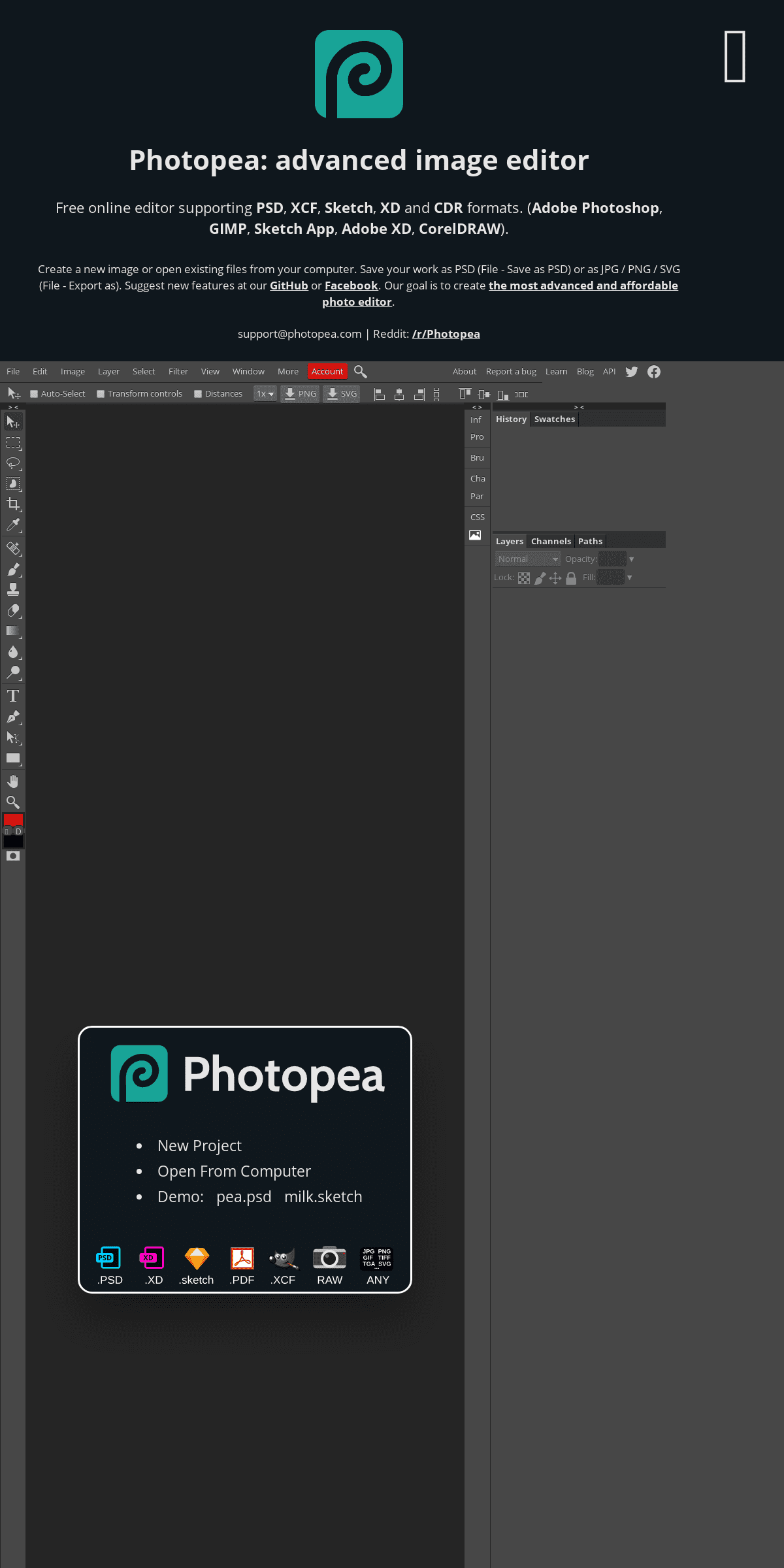 A complete backup of photopea.com