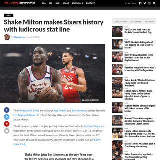 A complete backup of clutchpoints.com/sixers-news-shake-milton-makes-franchise-history-ludicrous-stat-line/